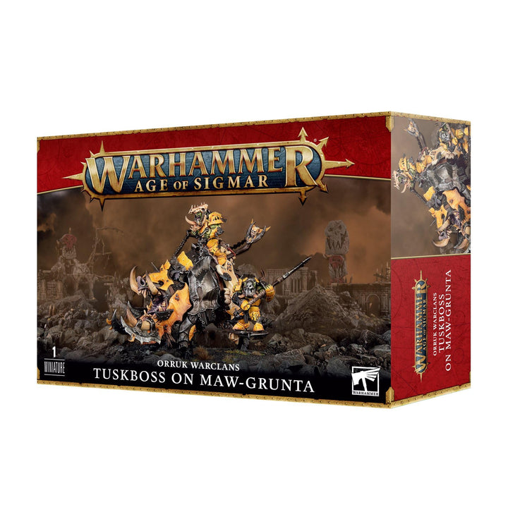 Games Workshop - Zeitalter von Sigmar - Orruk Warclans: Tuskboss auf Maw-Grunta