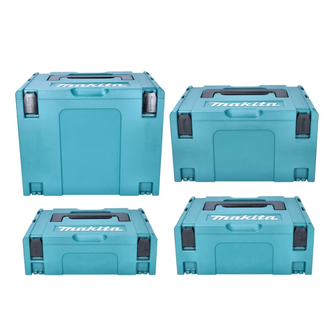 Makita Makpac Set Gr. 1 + Gr. 2 + Gr. 3 + Gr. 4 Transportbox und Werkzeugkiste