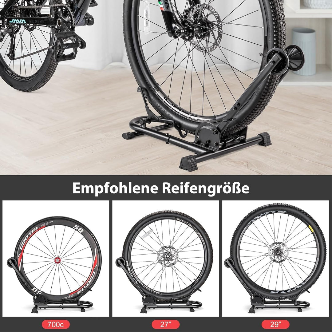 CXWXC Fahrradständer Boden 26 bis 29 Zoll und 650C -700C,Fahrrad Ständer für Ihre Garage,Haus oder F