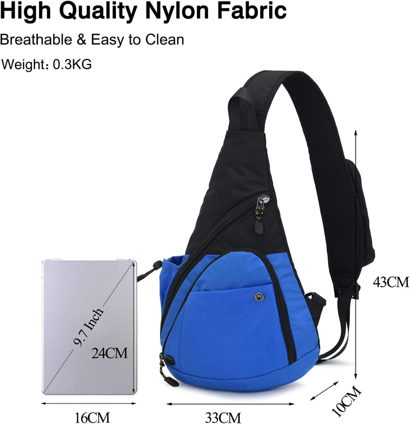 FANDARE Brusttasche Ultraleicht Beiläufig Sling Daypacks Herren Damen Schultertasche Umhängetasche f