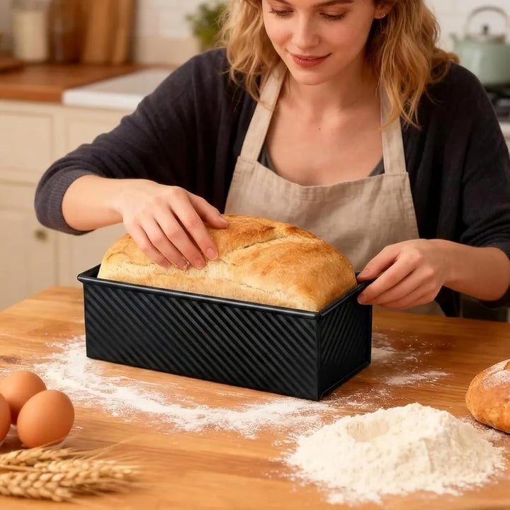 1000g Toastbrot Backform Mit Deckel, Kastenform Kuchen Rechteckig Kuchenform Eckig Kastenform Brotba