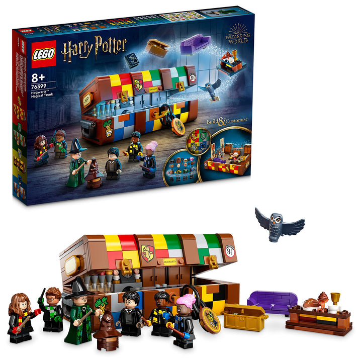 LEGO 76399 Harry Potter Hogwarts Zauberkoffer, Spielzeug mit Minifiguren und jeder Menge Zubehör, Ge