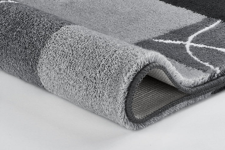 Kleine Wolke Badteppich Curly grau 55 x 65 cm 55 x 65 cm Grau, 55 x 65 cm Grau