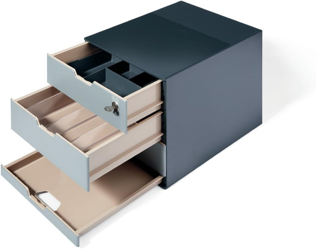 Durable Coffee Point Box Aufbewahrungsbox für Kaffee/Tee, Cateringbox, Kaffeestation/Büroküche, anth