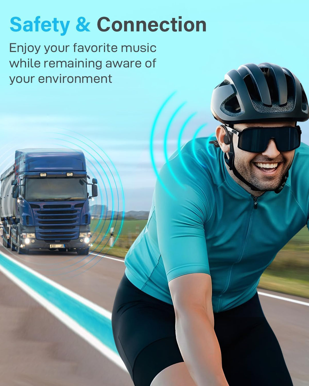 Sehawei Knochenschall Kopfhörer Bluetooth,2025 Upgrade Kopfhörer Kabellos 5.4 Bone Conduction Headph