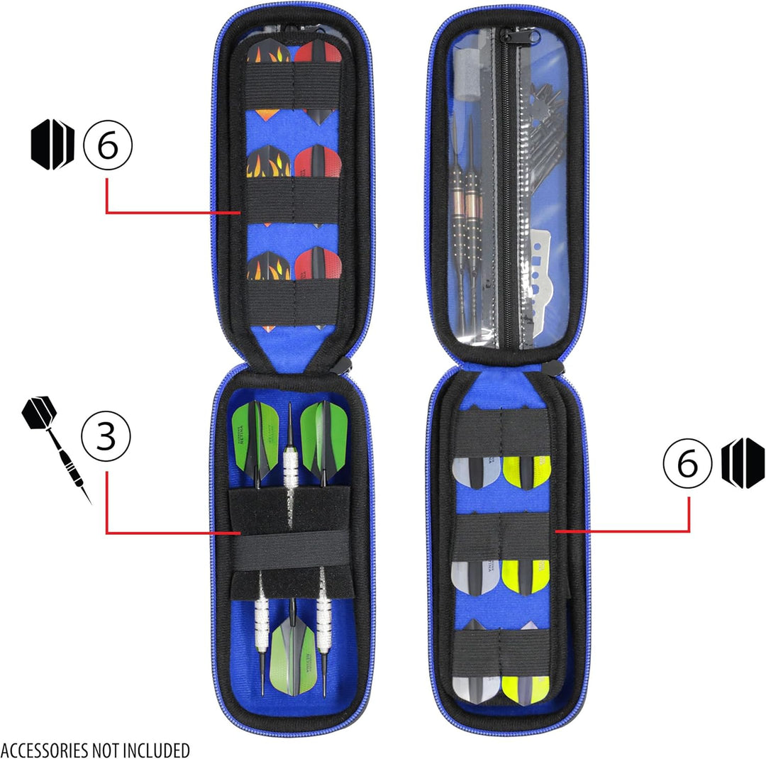 USA Gear Dartkoffer Halfter - 3-Dart-Tasche für Soft-Tip-Darts mit Aufbewahrung für Kunststoffspitze