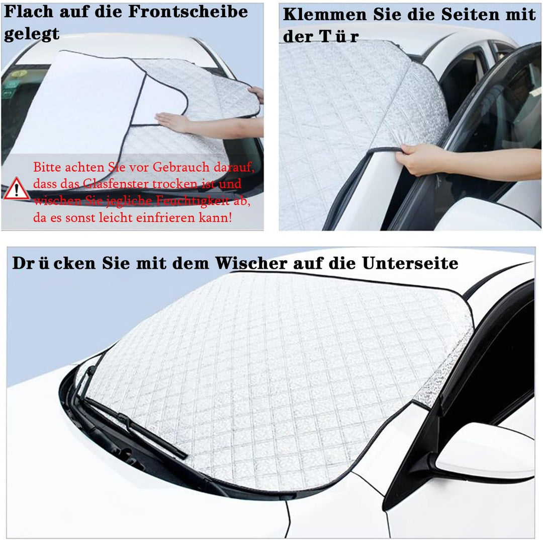 Frontscheibenabdeckung Scheibenabdeckung Auto Winter Frostabdeckung Sonnenschutz Auto Frontscheib Au