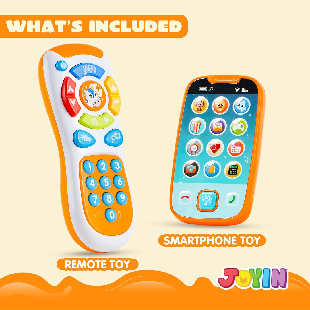 JOYIN Smartphone Spielzeug für Baby, Fernbedienung Babyphone mit Musik, Lernspielzeug, Geburtstagsge