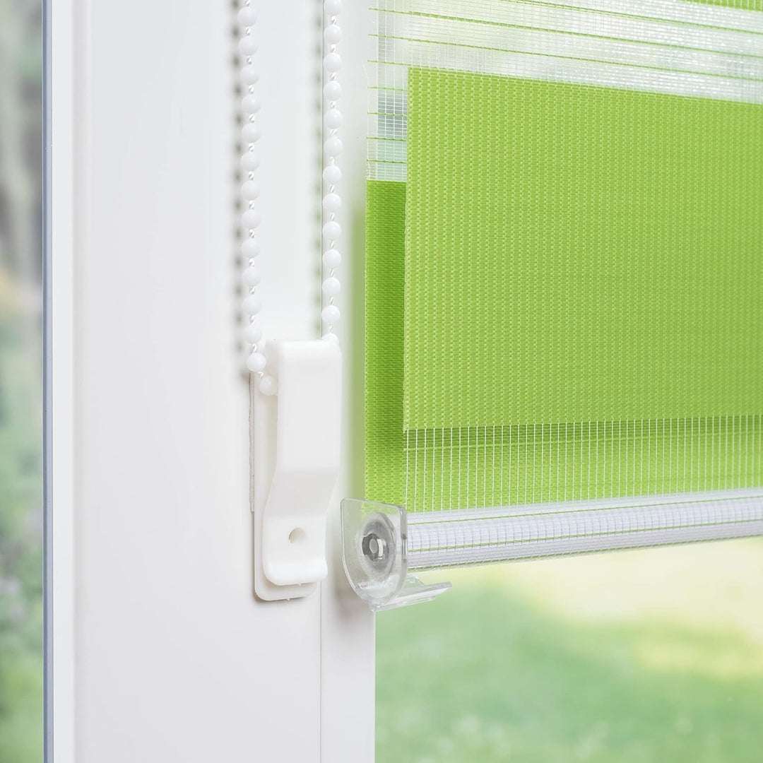 Liedeco® Duo Rollo Klemmfix - 60 x 160 cm Apple Green/lichtdurchlässig/stufenlos verstellbar/leichte