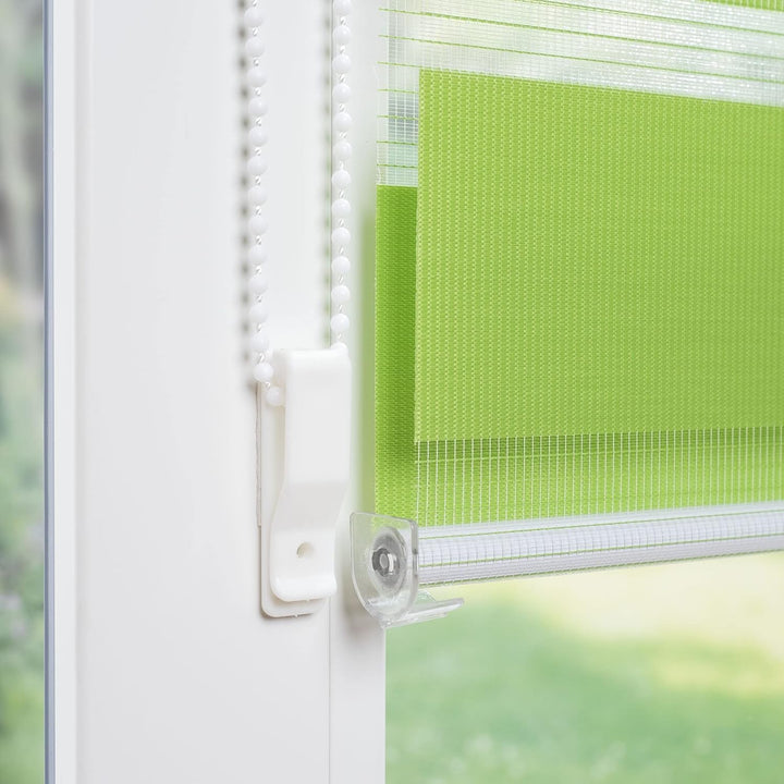 Liedeco® Duo Rollo Klemmfix - 60 x 160 cm Apple Green/lichtdurchlässig/stufenlos verstellbar/leichte