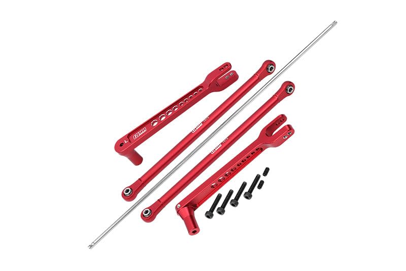 GPM Racing Aluminium 7075 Alloy Rear Anti Swing Rod & Stabilizer Bar for LOSI 1/6 8IGHT-X Super Lase