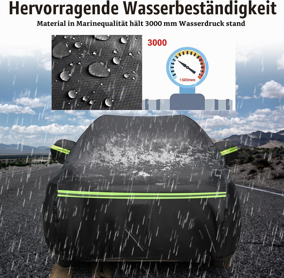 Autoabdeckung Passend für VW Taigo 2020-2024, wasserdichte Vollgarage Autoplane mit Reissverschlusst