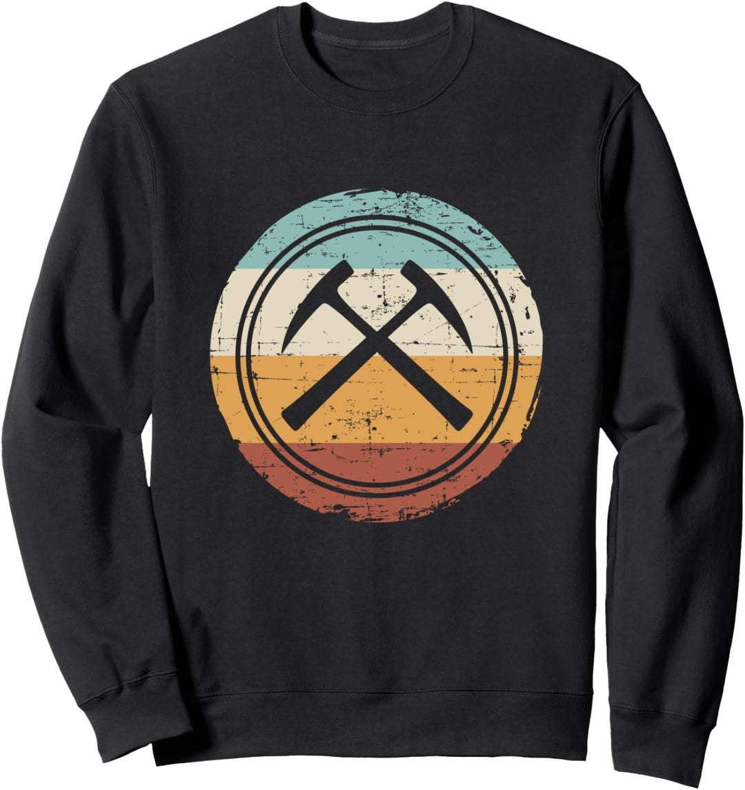 Retro Vintage Geologe Geologie Stein Sweatshirt