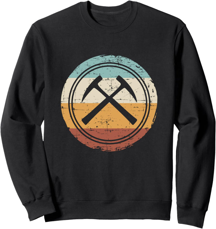 Retro Vintage Geologe Geologie Stein Sweatshirt