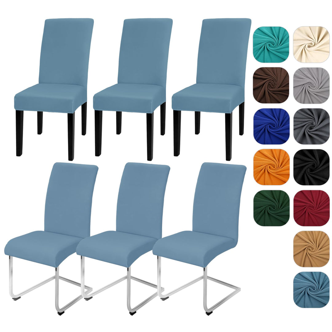 Yugarlibi Stuhlhussen 6er Set Stretch Stuhlhussen Schwingstuhl Elastische Hussen Stuhlbezug Abnehmba
