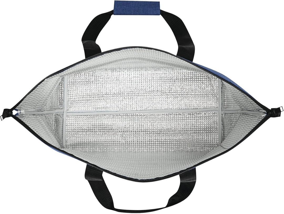 Faltbare Kühltasche Gross ca. 38x19x26cm (17L) – Robuste Isoliertasche für Einkauf & Camping, Thermo