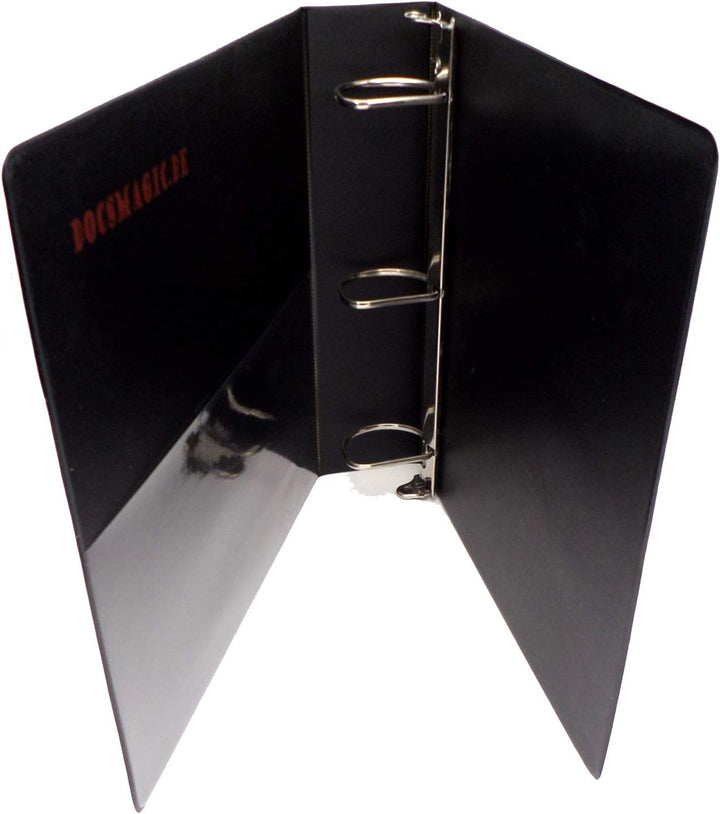 3-Ring Album Black + 50 18-Pocket Pages Black - Sideloading - Sammelalbum + Ordnerseiten - Schwarz -