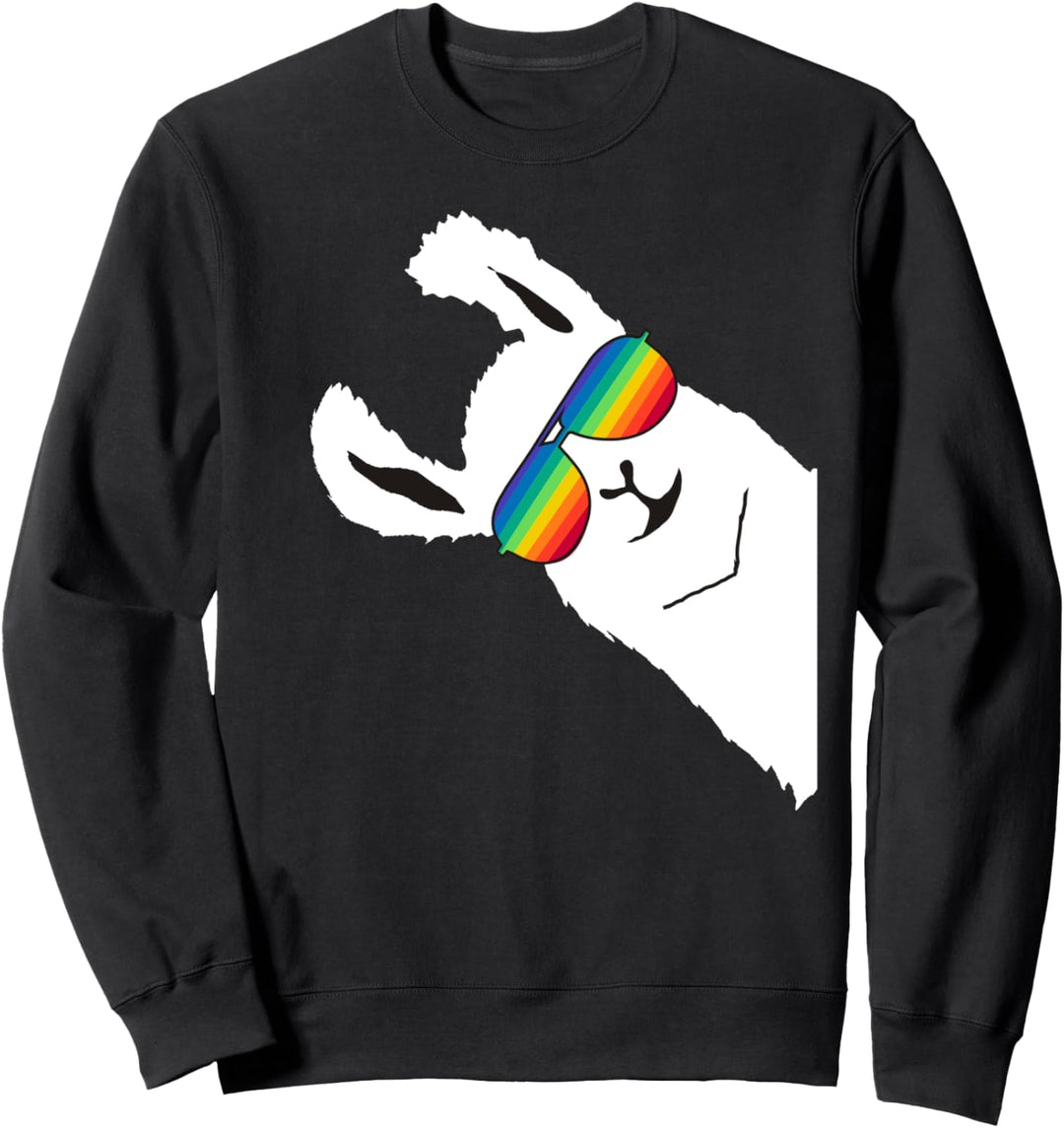 LAMA ALPAKA REGENBOGEN LGBT Sweatshirt