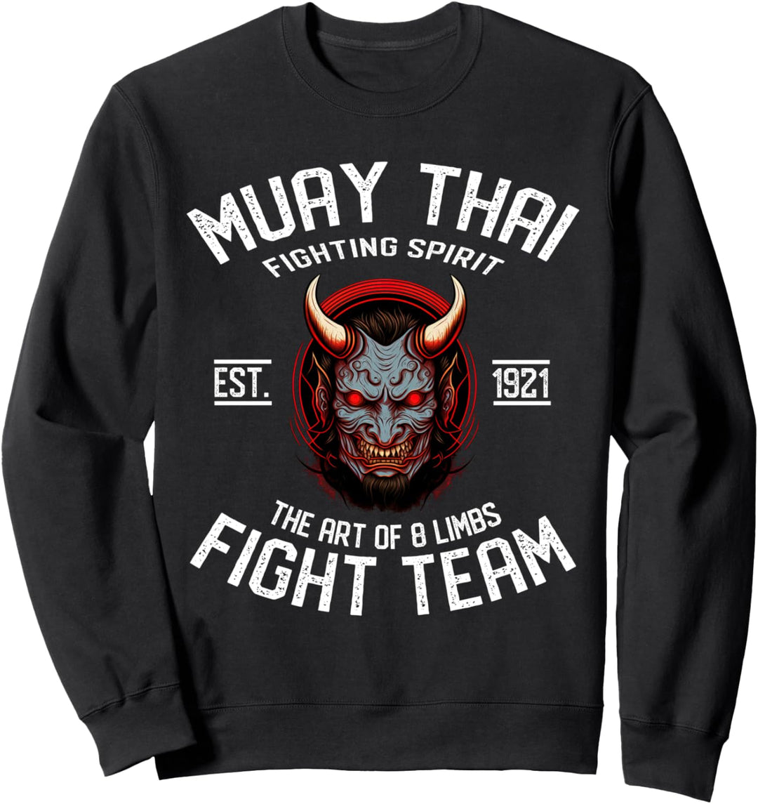 Muay Thai Oni-Krieger - Geschützt durch Muay Thai Sweatshirt