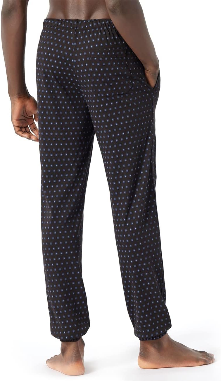 Schiesser Herren Hose Lang Bündchen Pyjamaunterteil 56 Dunkelbraun, 56 Dunkelbraun