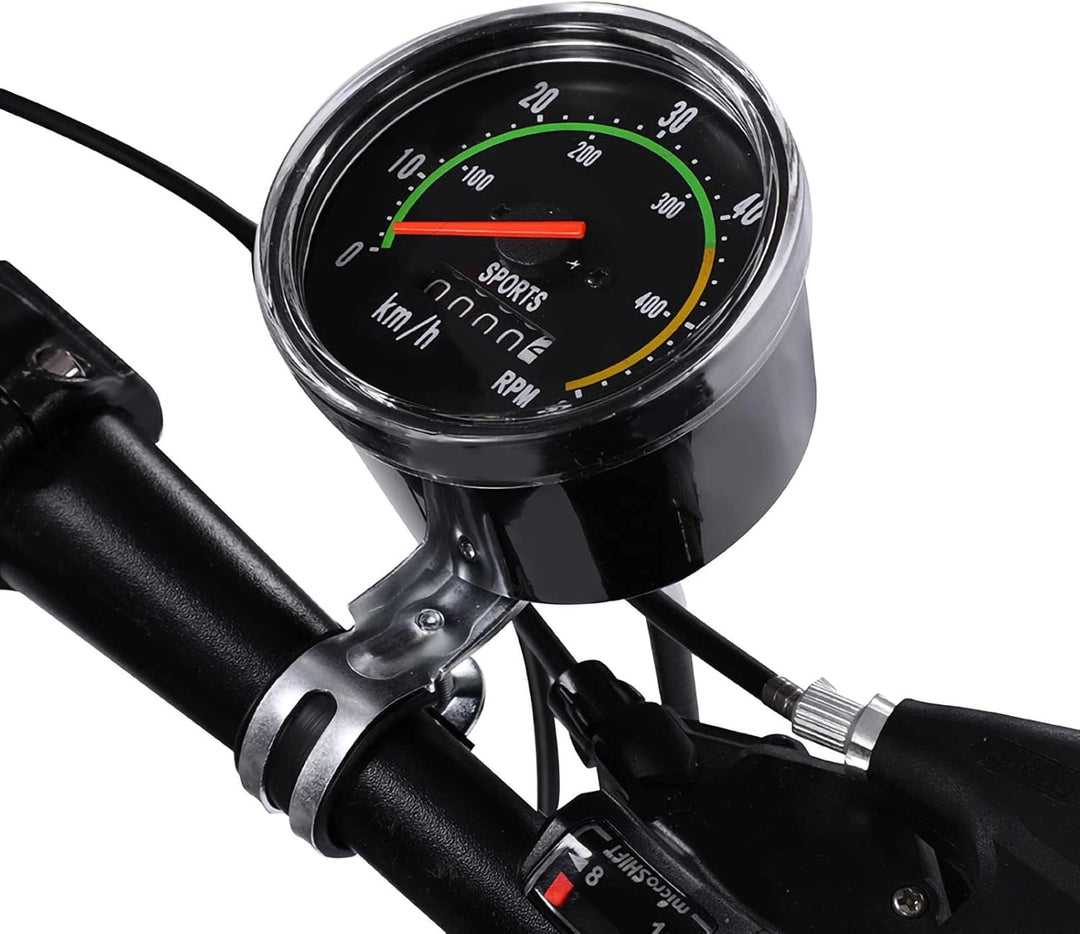 Kilometerz?hler, mechanischer Fahrrad-Geschwindigkeitsmesser, Aluminiumlegierung, Fahrradcomputer, C