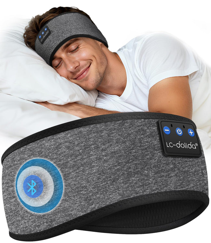 LC-dolida Schlafkopfhörer Bluetooth Kopfhörer Stirnband Bluetooth Kopfhörer zum Schlafen,Sportskopfh