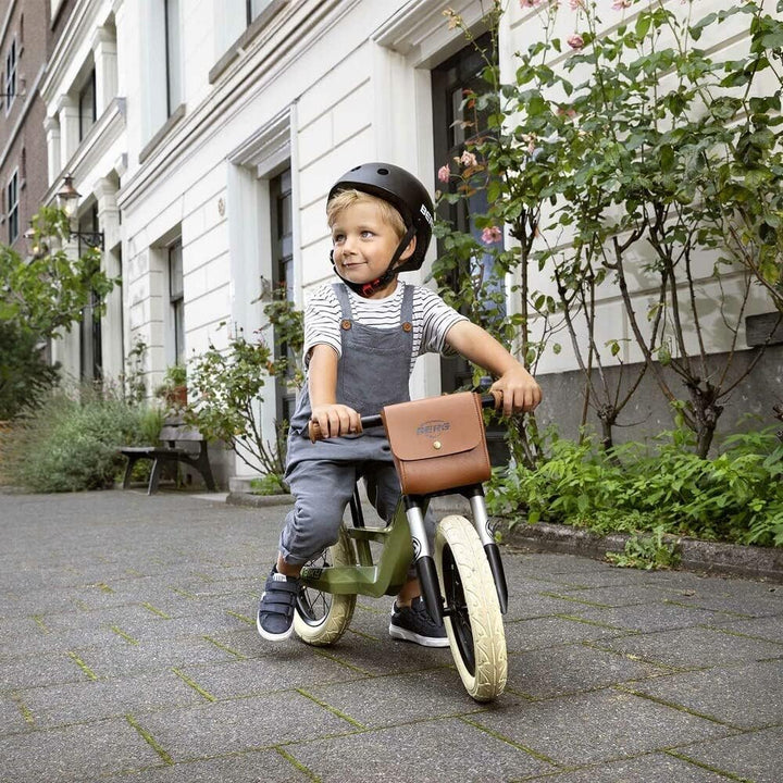 BERG Biky Retro Green Laufrad, 12'' Kinderfahrrad, Für Kinder von 2 bis 5 Jahre, Retro Grün, Green