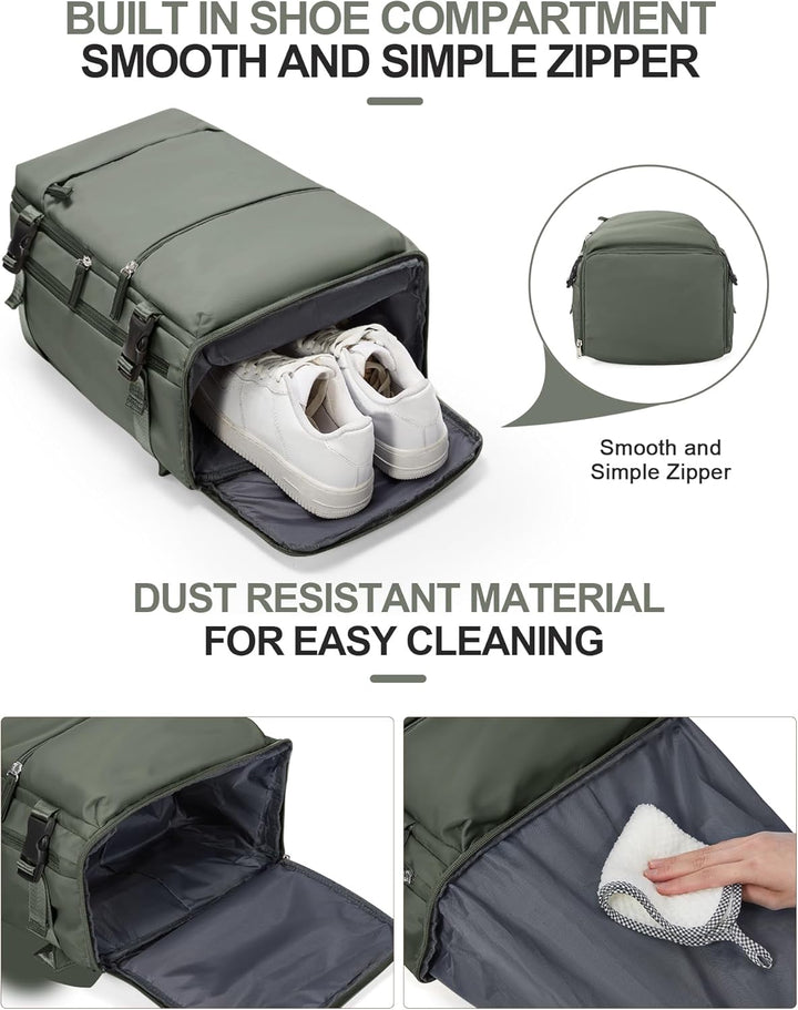 BJLFS Vakuum Rucksack 40x20x25 für Ryanair Flugzeug Reiserucksack Handgepäck Tasche Airbag mit Vakuu