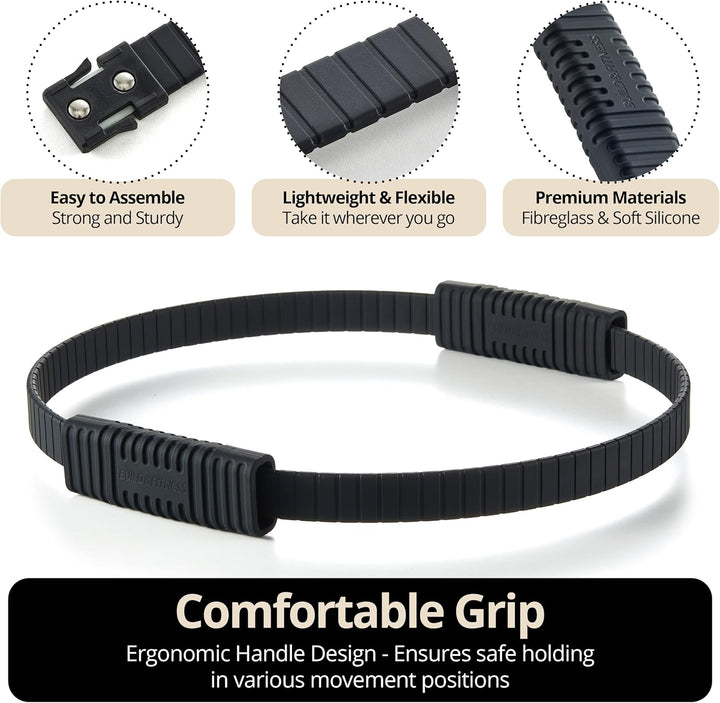 Build & Fitness Pilates Ring – 34,3 cm grosser Magic Circle für Oberschenkel, Rumpf und Arme – Leich