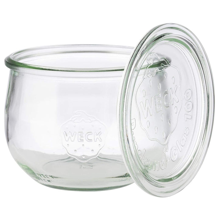APS 6er-Set Einmach Gläser 580 ml mit Deckel - Ø 11 cm/Höhe 9 cm/Tulpenform