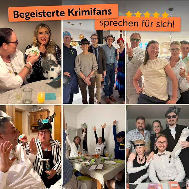 Gourmet Criminelle® Krimidinner für zuhause I 4-6 Personen I Mysteriöser Mordfall Maskenmord am Eiff