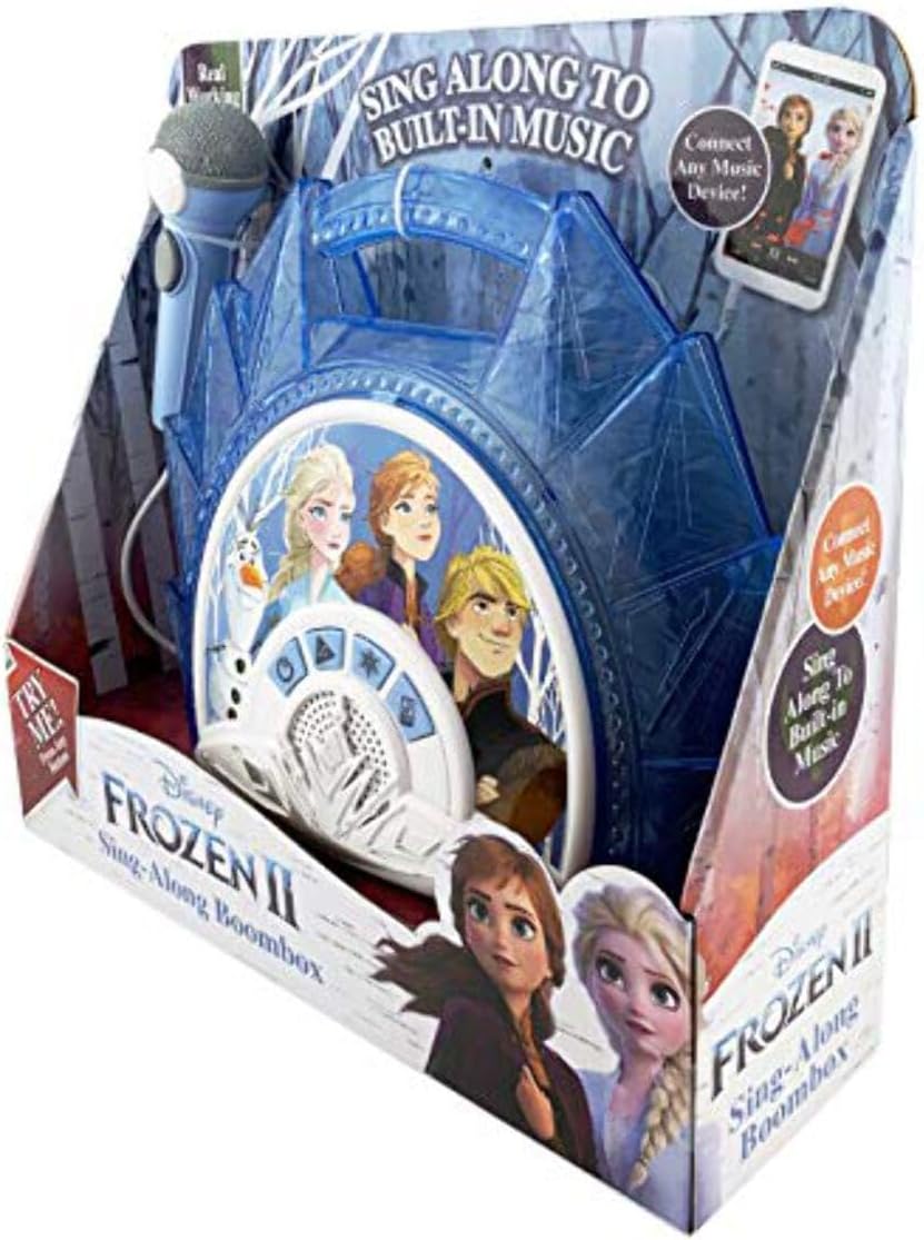 Disney Eiskönigin 2 / Frozen 2 Karaoke Maschine mit Mikrofon für Kinder - eKids FR-115V2
