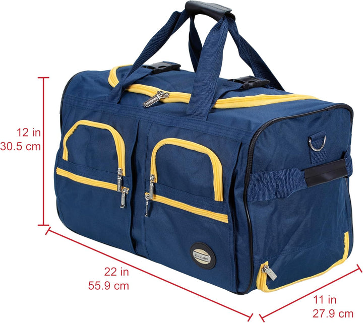 Rockland Seesack zum Rollen, Marineblau, 22-Inch, Reisetasche mit Rollen 22-Inch Marineblau, 22-Inch