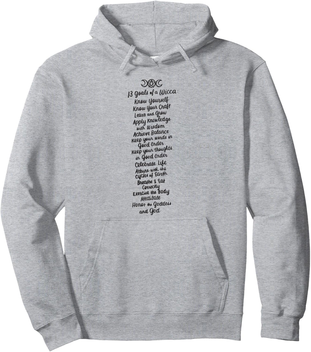 13 Tore Einer Wicca Hexerei Heidnische Hexe Wicca Geschenke Pullover Hoodie