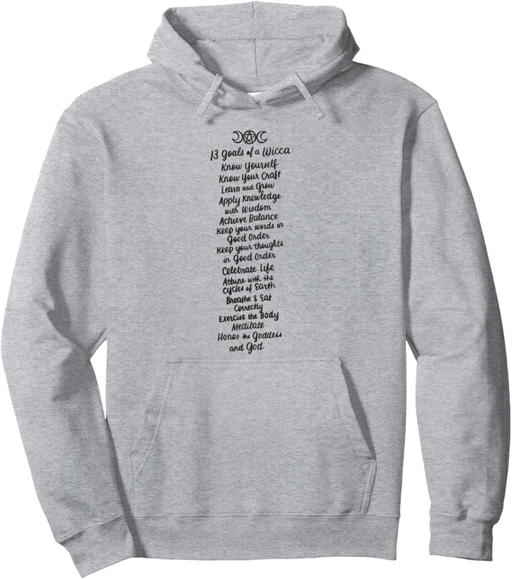 13 Tore Einer Wicca Hexerei Heidnische Hexe Wicca Geschenke Pullover Hoodie