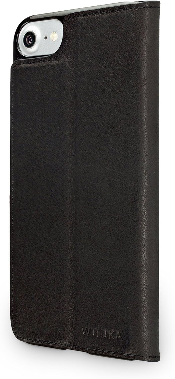 WIIUKA Echt Ledertasche - TRAVEL Nature - für Apple iPhone SE (2020), iPhone 8 und iPhone 7 - DEUTSC