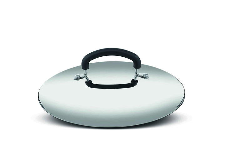 Lagostina Praktischer Deckel aus gelochtem Glas und Stahlrand, transparent, Durchmesser 20 cm