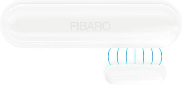 FIBARO Door Windows Sensor 2 / Z-Wave Plus Türfenster und Temperatursensor, White, FGDW-002-1 Weiss,