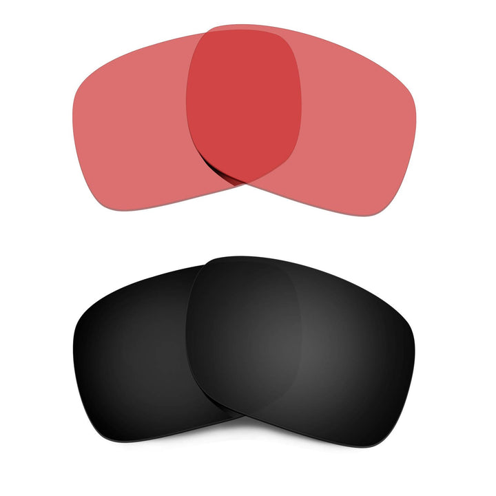 HKUCO Replacement Lenses For Oakley Holbrook Black/Transparent Pink Polarized