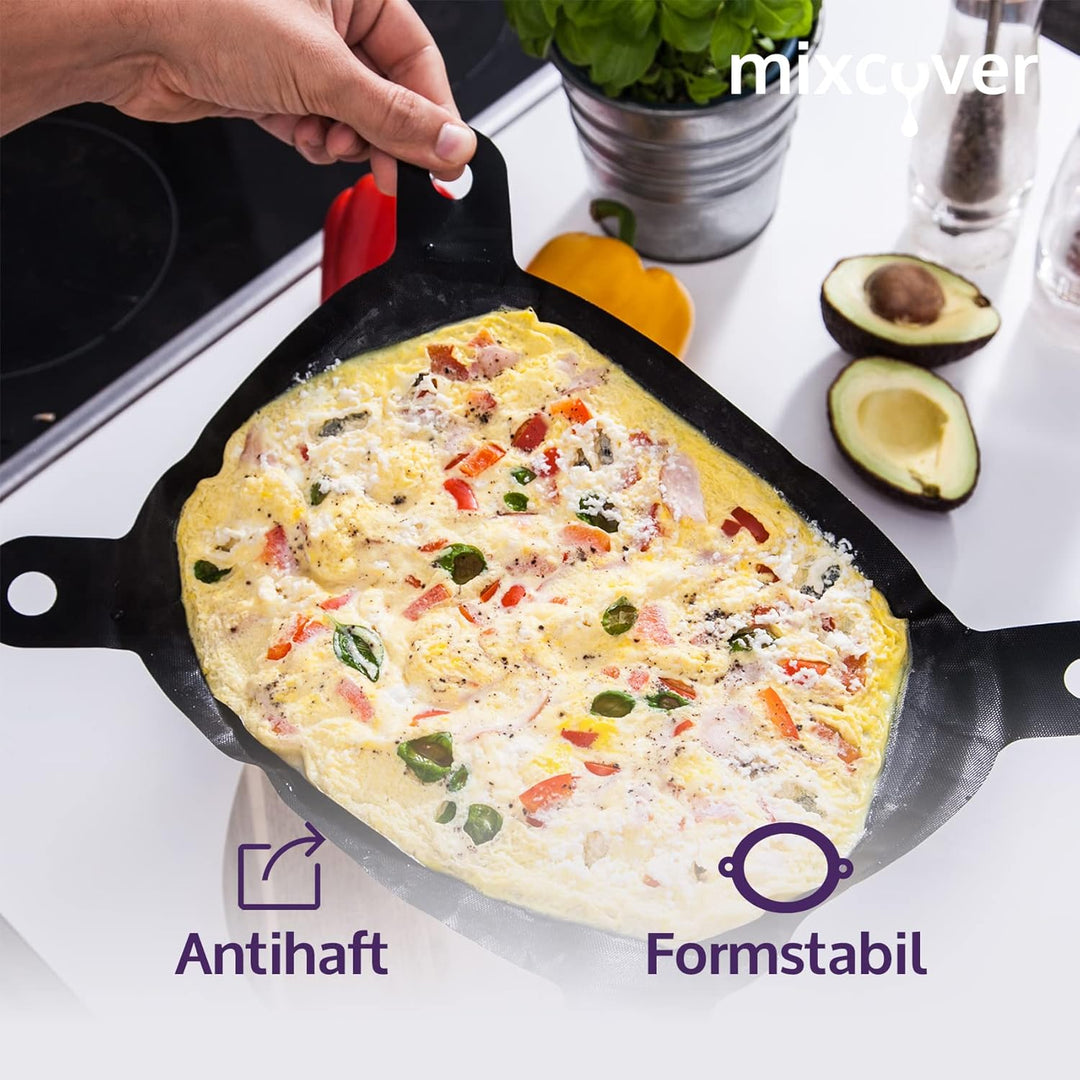 mixcover original Dauerbackfolie - Backpapier für Varoma Einlegeboden passend für Thermomix TM7 - wi