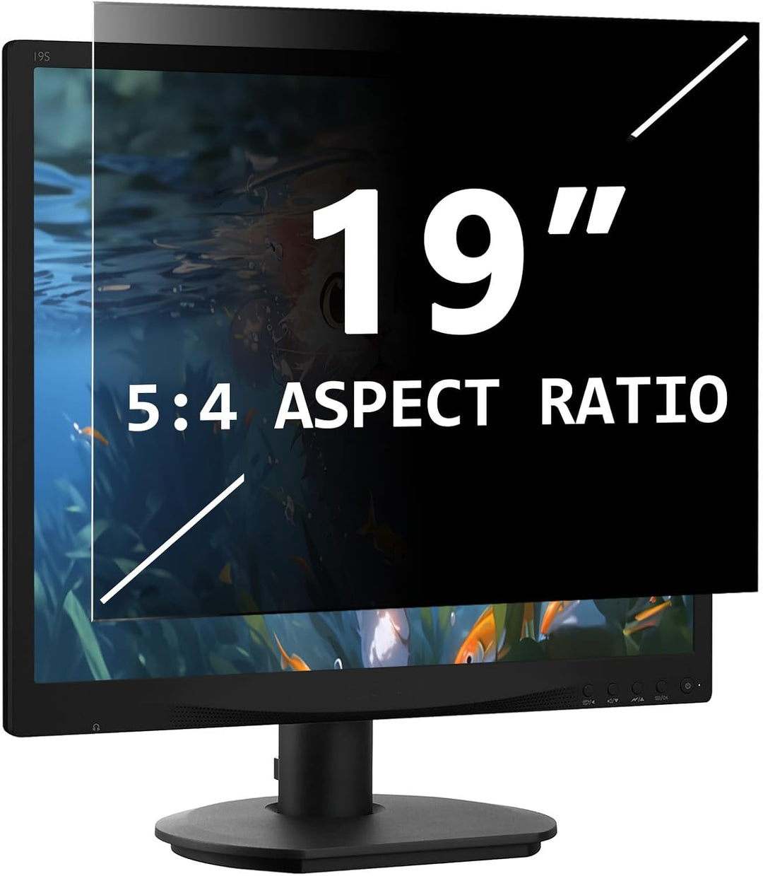 PYS 19 Zoll Blickschutzfolie für Computer Monitor 5:4 Seitenverhältnis Blendfrei Anti-Blaulicht Anti