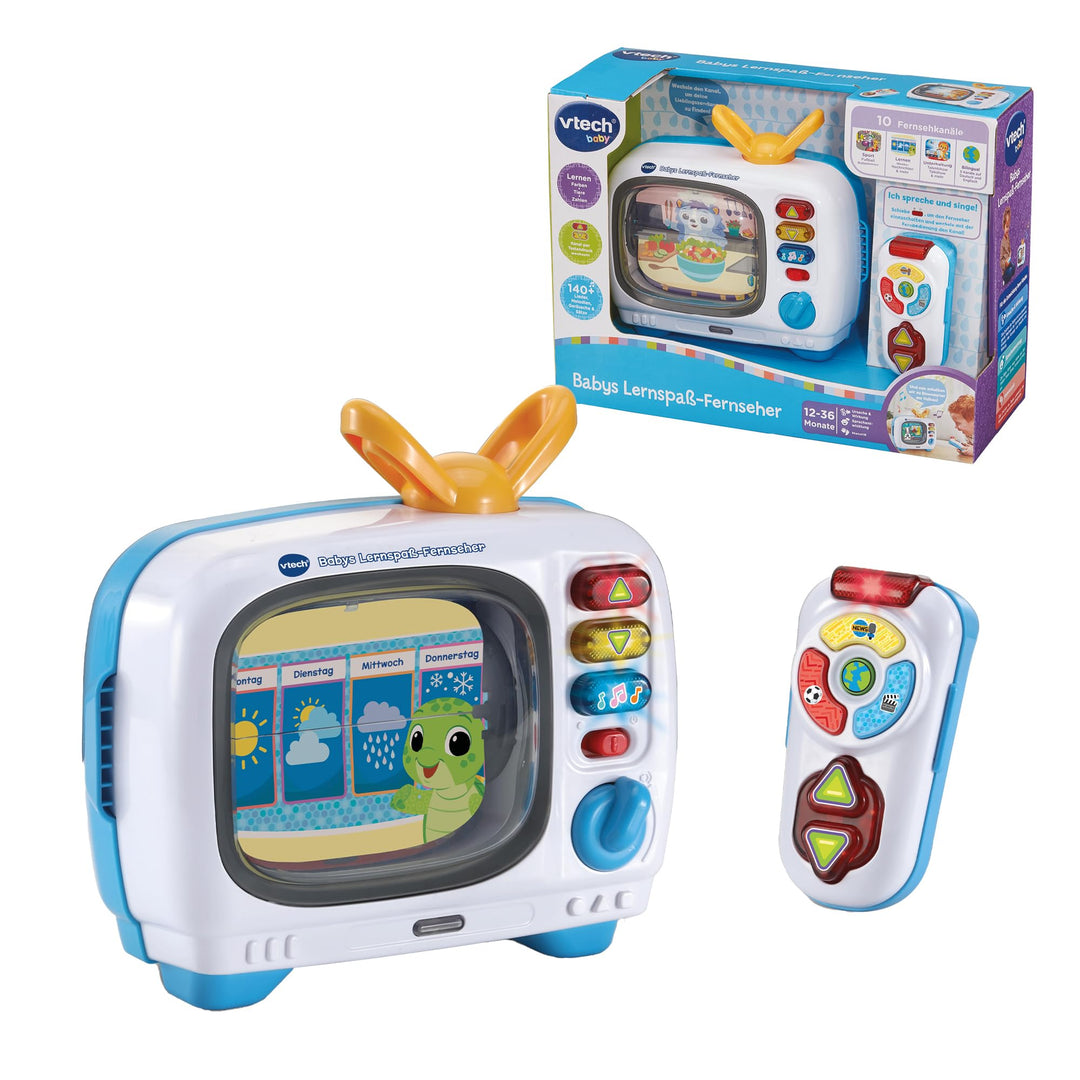 Vtech Baby - Babys Lernspass-Fernseher – Spielzeugfernseher mit Audioinhalten und verschiedenen Lern