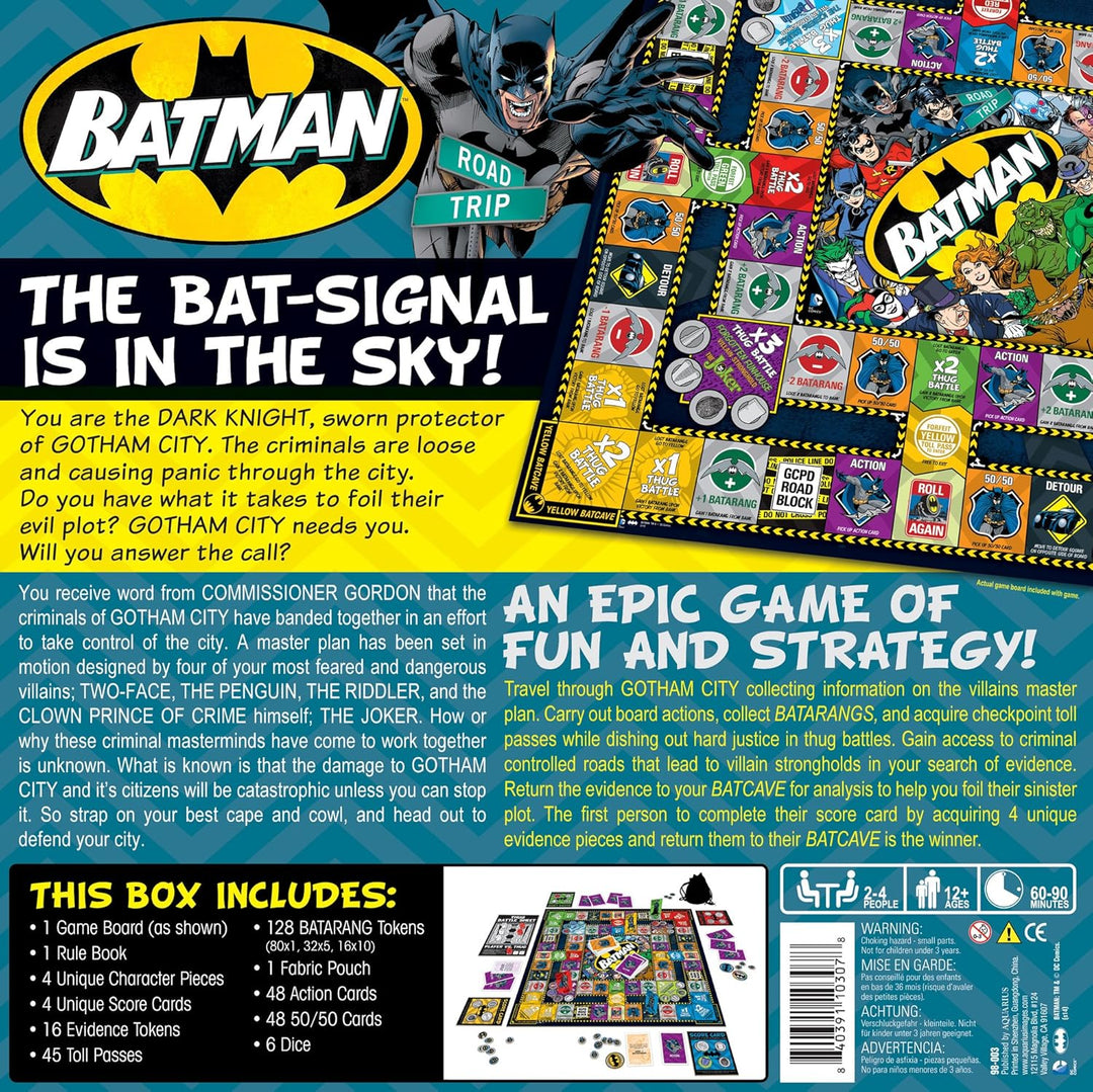 Aquarius Batman Road Trip Board Game