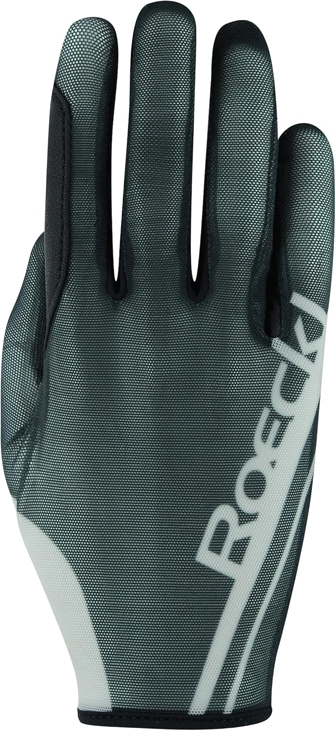 Roeckl Sports Reithandschuh MOYO, Turnier Sommer Handschuh, 4 Farben, Grösse 6-11 6.5 Black Shadow,
