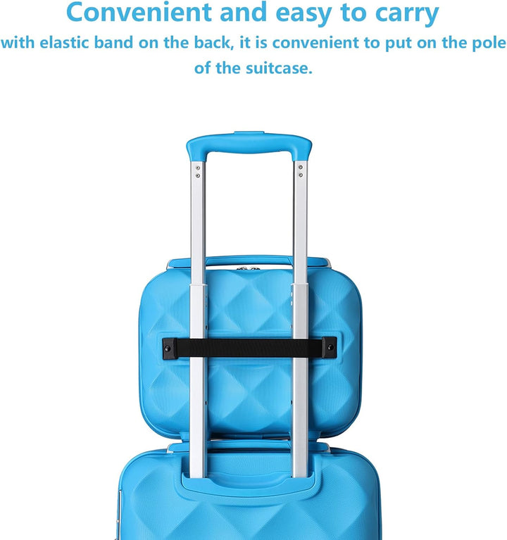 British Traveller Kosmetikkoffer Damen Beautycase Hartschalen Schminkkoffer Handgepäck Tragbar 31 *