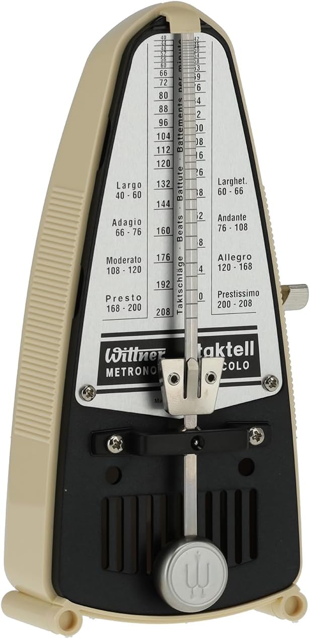 Wittner Metronom 832 Kunststoffgehäuse ohne Glocke Taktell Piccolo elfenbein Elfenbein Single, Elfen