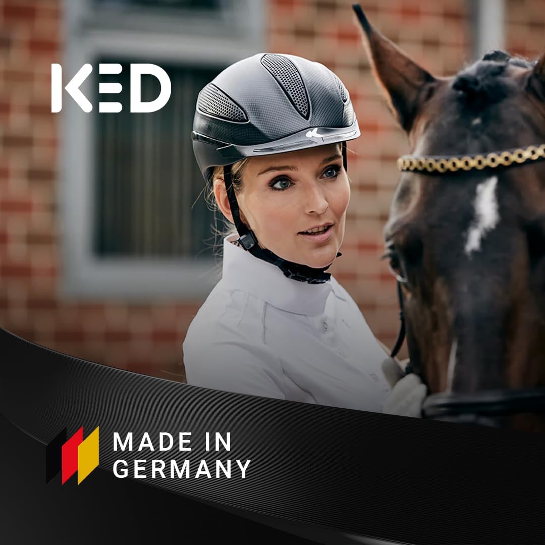 KED Paso Reithelm Für Damen Und Herren – Leichter Reithelm Mit MaxShell Konstruktion, Verstellsystem