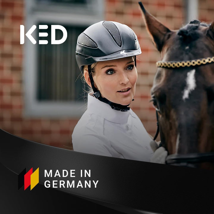 KED Paso Reithelm Für Damen Und Herren – Leichter Reithelm Mit MaxShell Konstruktion, Verstellsystem