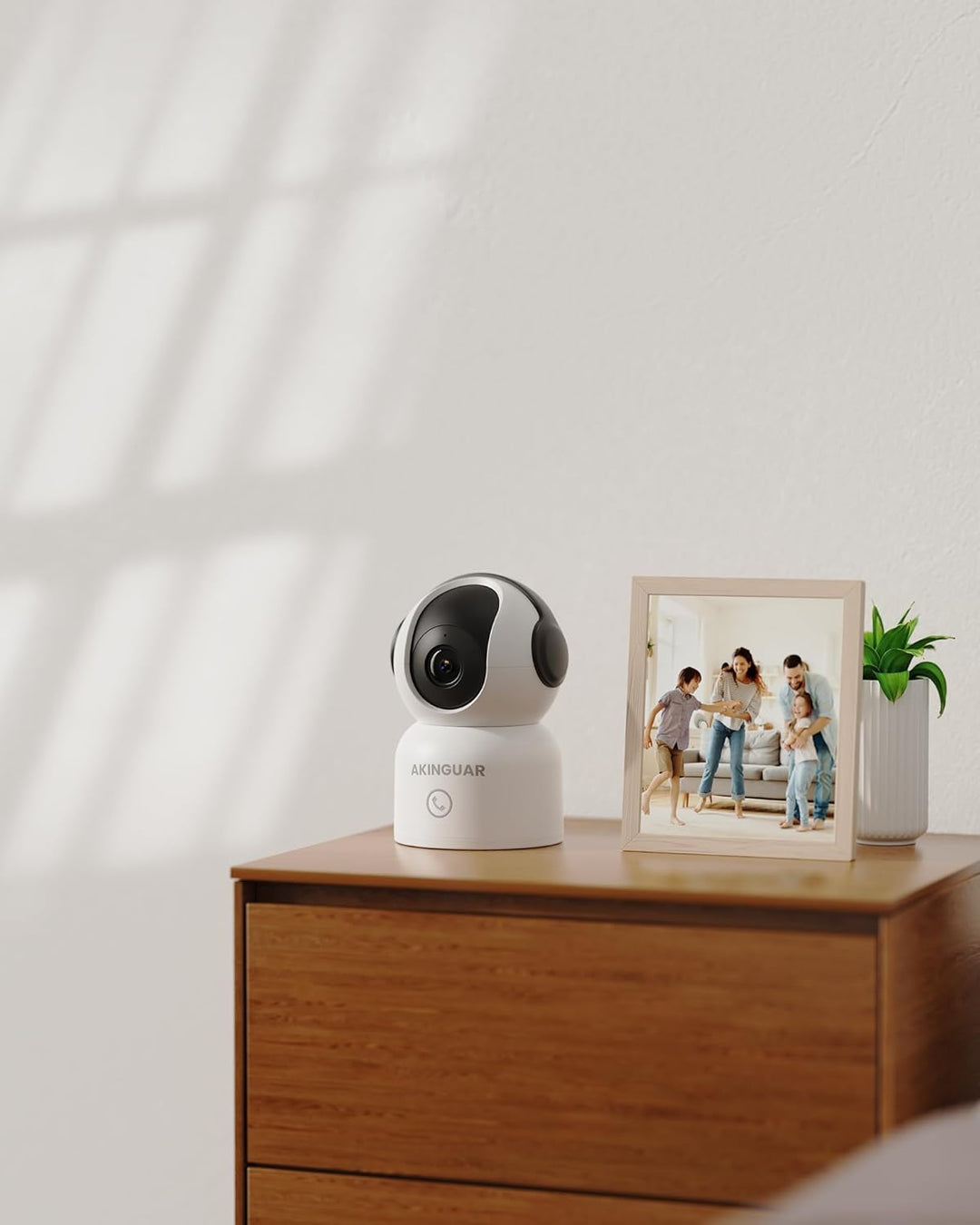 2K 3MP Überwachungskamera Innen, 2,4/5GHz WiFi,360° PT Innenkamera mit 32GB Karte,mit IR Nachtsicht,
