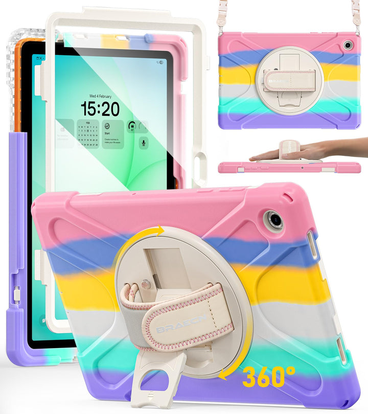 BRAECN für Galaxy Tab A11+ Hülle - Samsung Tablet A11 Plus 11" 2025 Bunt | Stossfeste Schutzhülle mi